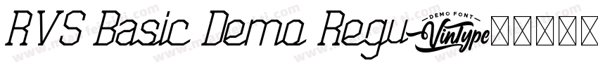 RVS Basic Demo Regu字体转换